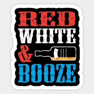 Red, White, & Booze Sticker